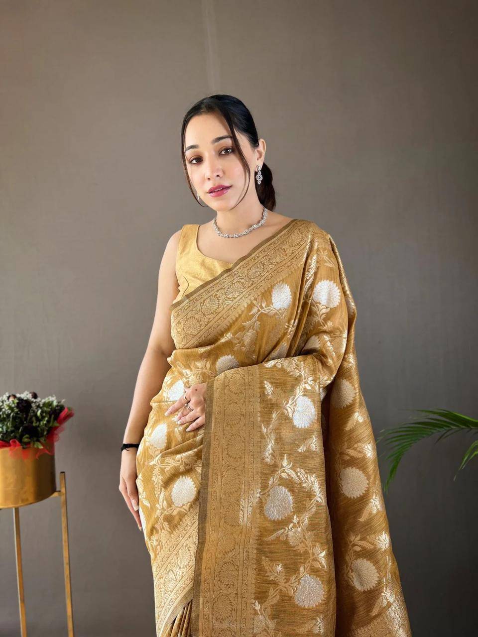 Heavy Zari Work Banarasi Silk Saree – 7 Stunning Colors