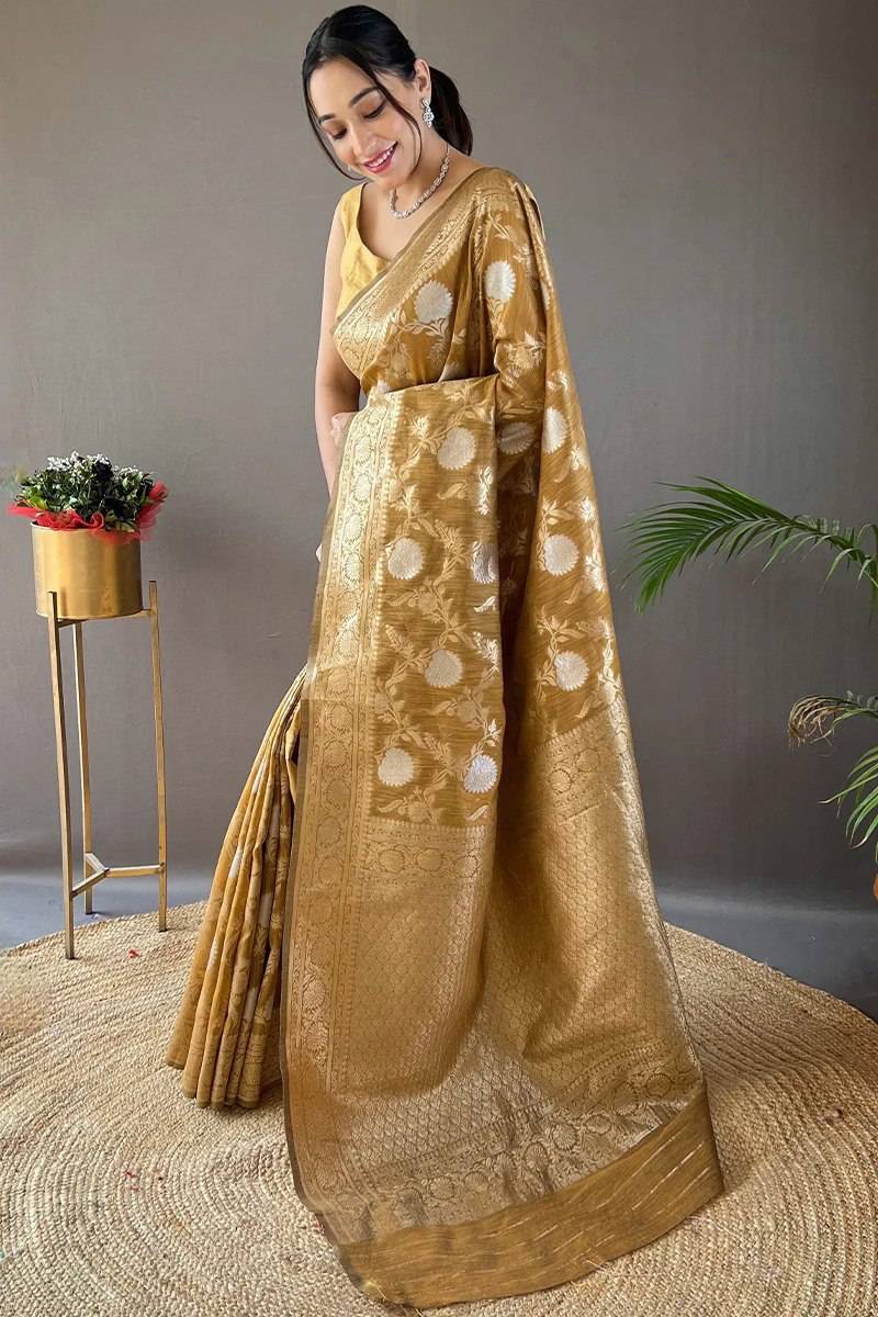 Heavy Zari Work Banarasi Silk Saree – 7 Stunning Colors