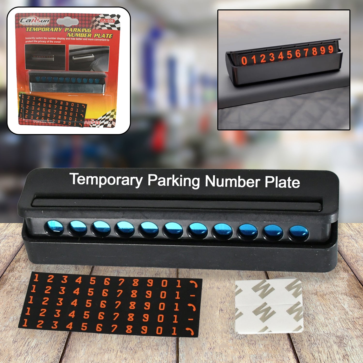 8750 Temporary Car Parking Mobile Number Display With Magnetic Numbers Stickerscar Parking Magnetic Mobiletelephone Number Plate (1pc)