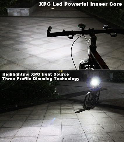 Rechargeable Rubber Bike/Cycle Super Bright Light & Horn with High/Low