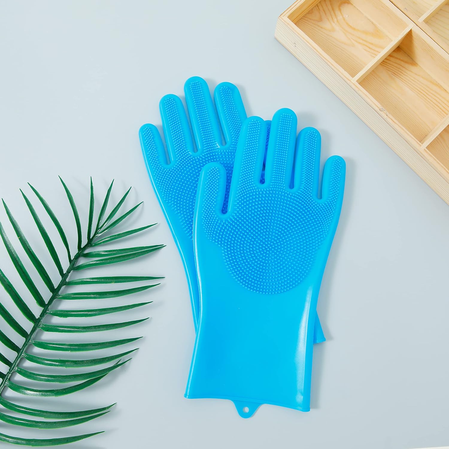 Dish Washing Gloves, Silicon Cleaning Gloves, Silicon Hand Gloves for Kitchen (1 Pair, Assorted)