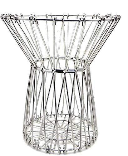 3040 Multipurpose Fruit Basket Stainless Steel Wire Bowl Foldable Basket For Vegetable Fruits Dining