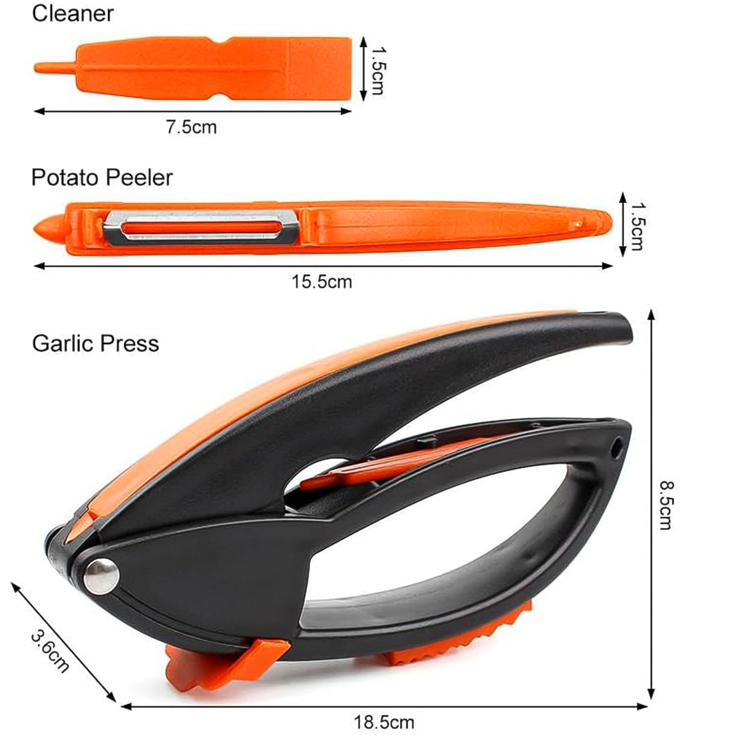 Multifunctional Garlic Press Garlic Mincing Crushing Tool (1 Pc)