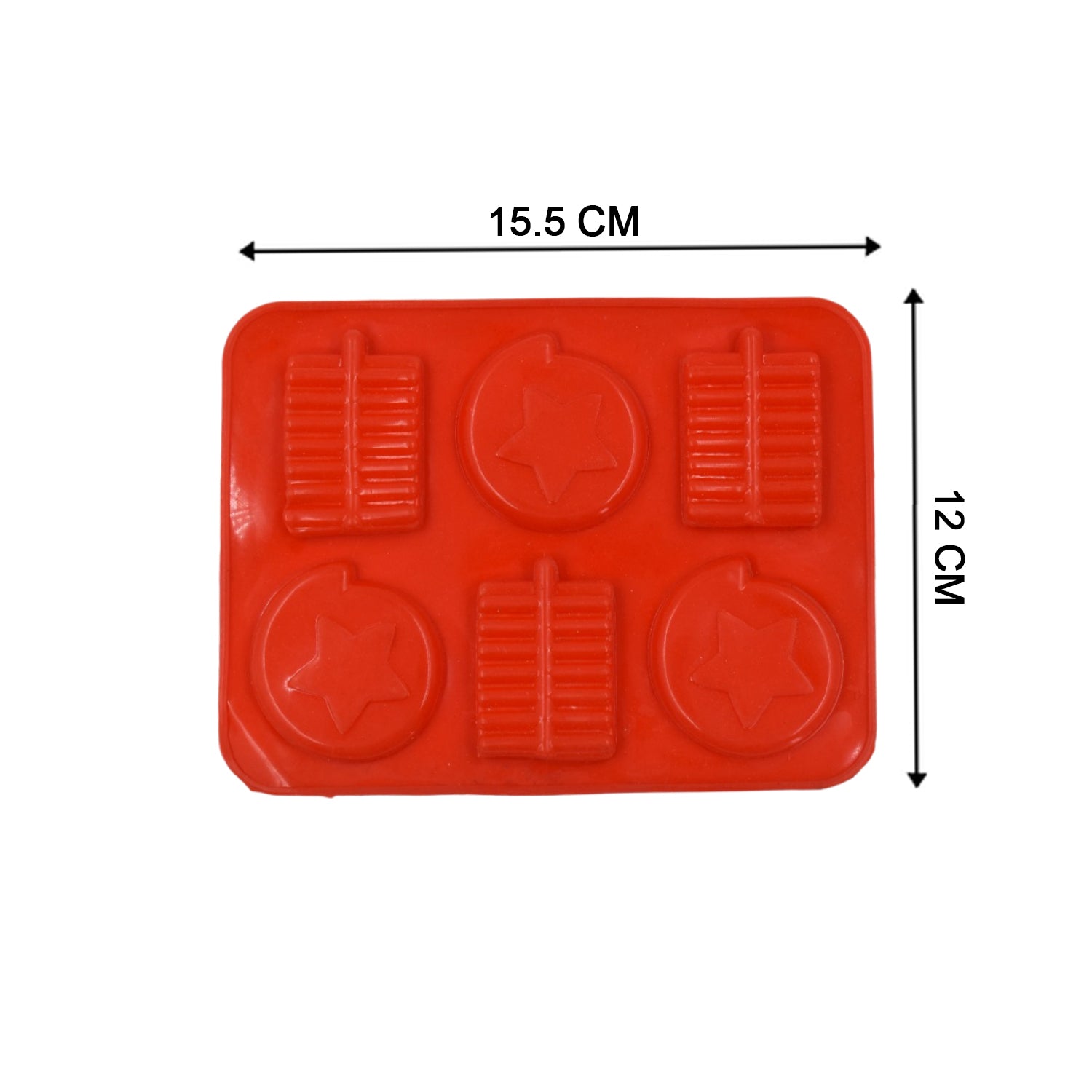 4882 6cavity Chocolate Mould Tray  Cake Baking Mold  Flexible Silicon Ice Cupcake Making Tools