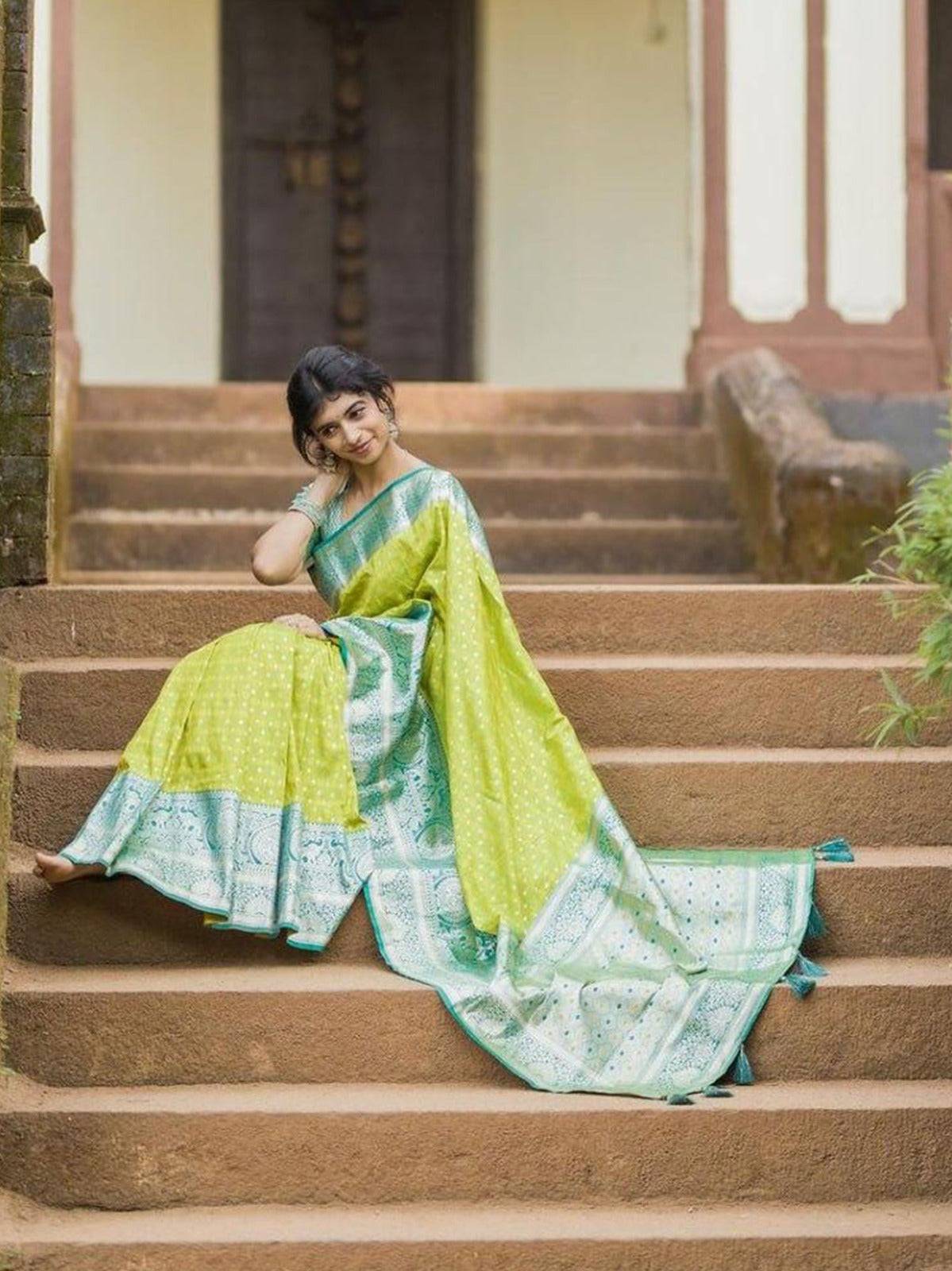 Banarasi Soft Silk Party Wear Saree – Timeless Elegance