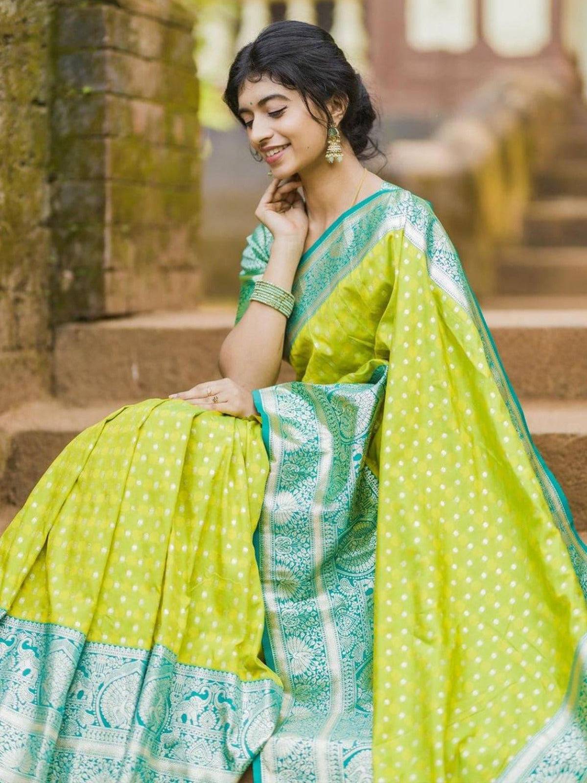 Banarasi Soft Silk Party Wear Saree – Timeless Elegance