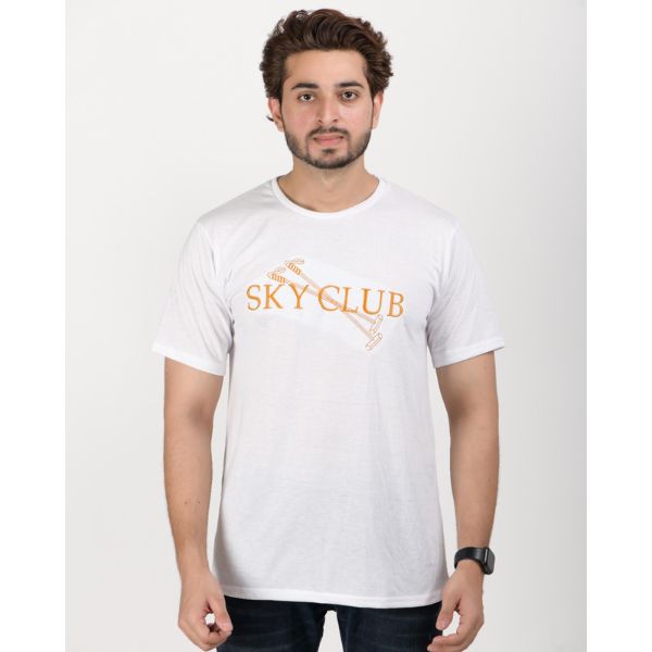 Men's Regular Fit T-Shirt Half sleeve ( White ) S