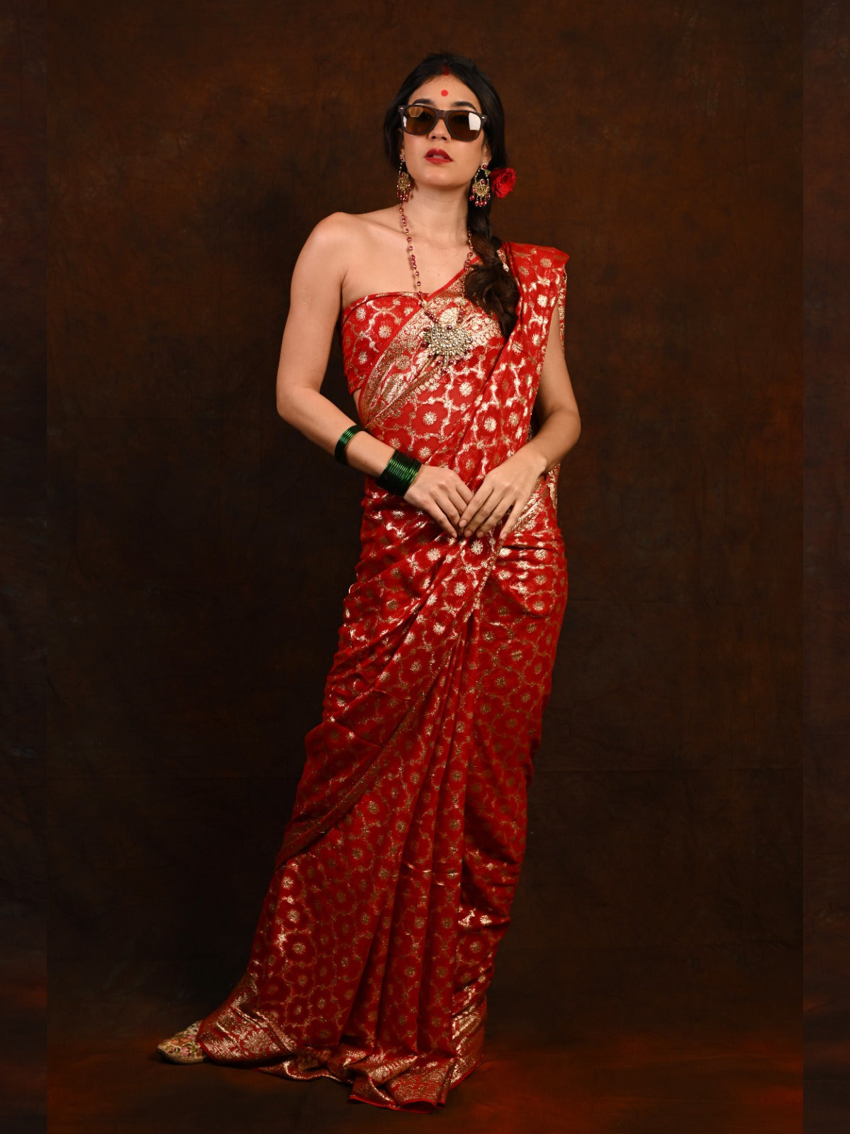 Women's Trendy Katha Viscose Woven Saree