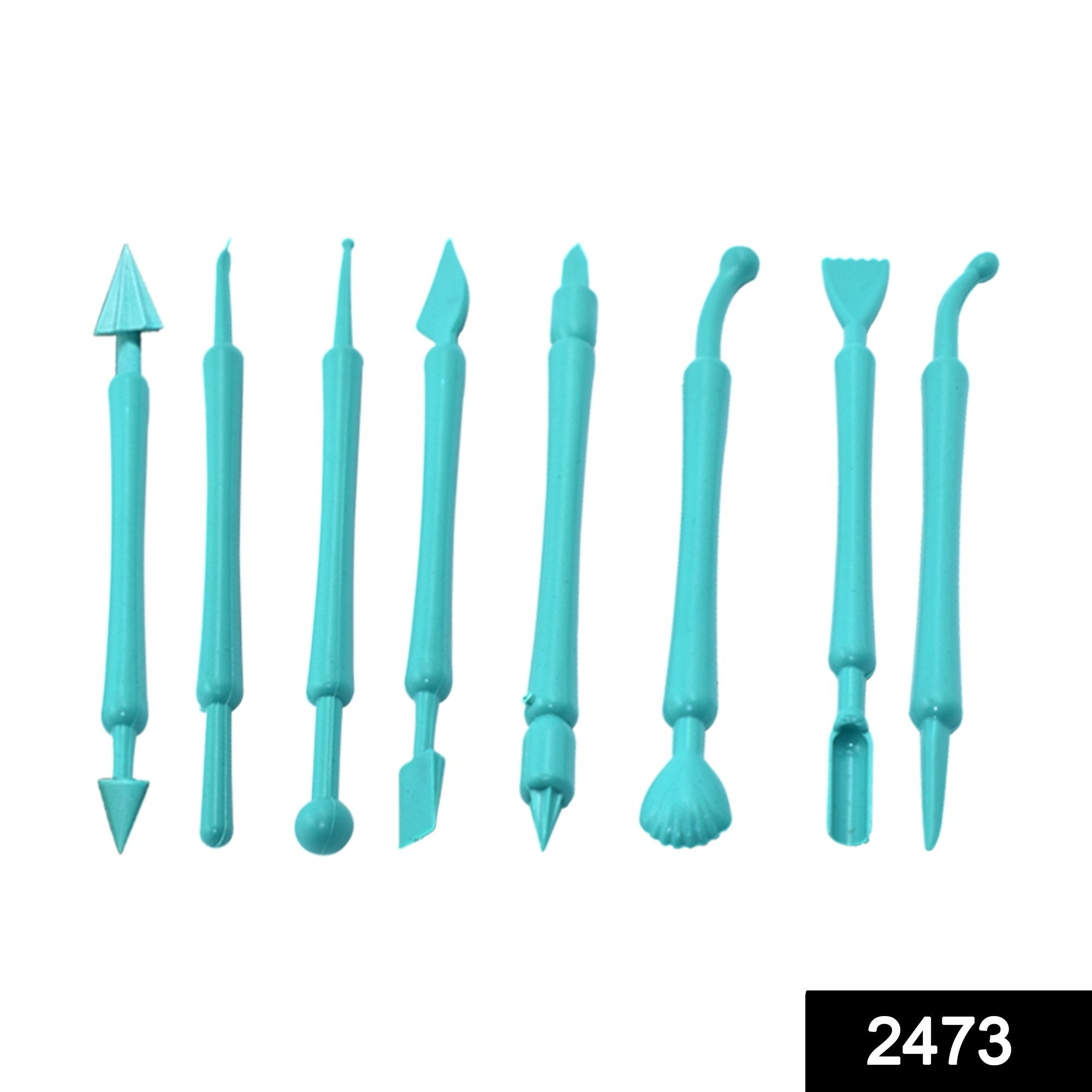 2473 Fondant Cake Decor Flower Sugar Craft Modelling Tools Clay Mould (8pc-set)