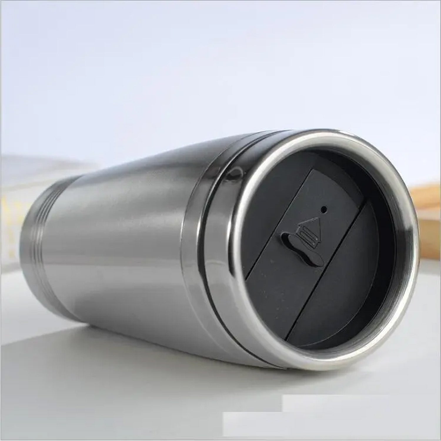 Stainless Steel Coffee Mug (1 Pc  With Lid  Handle)