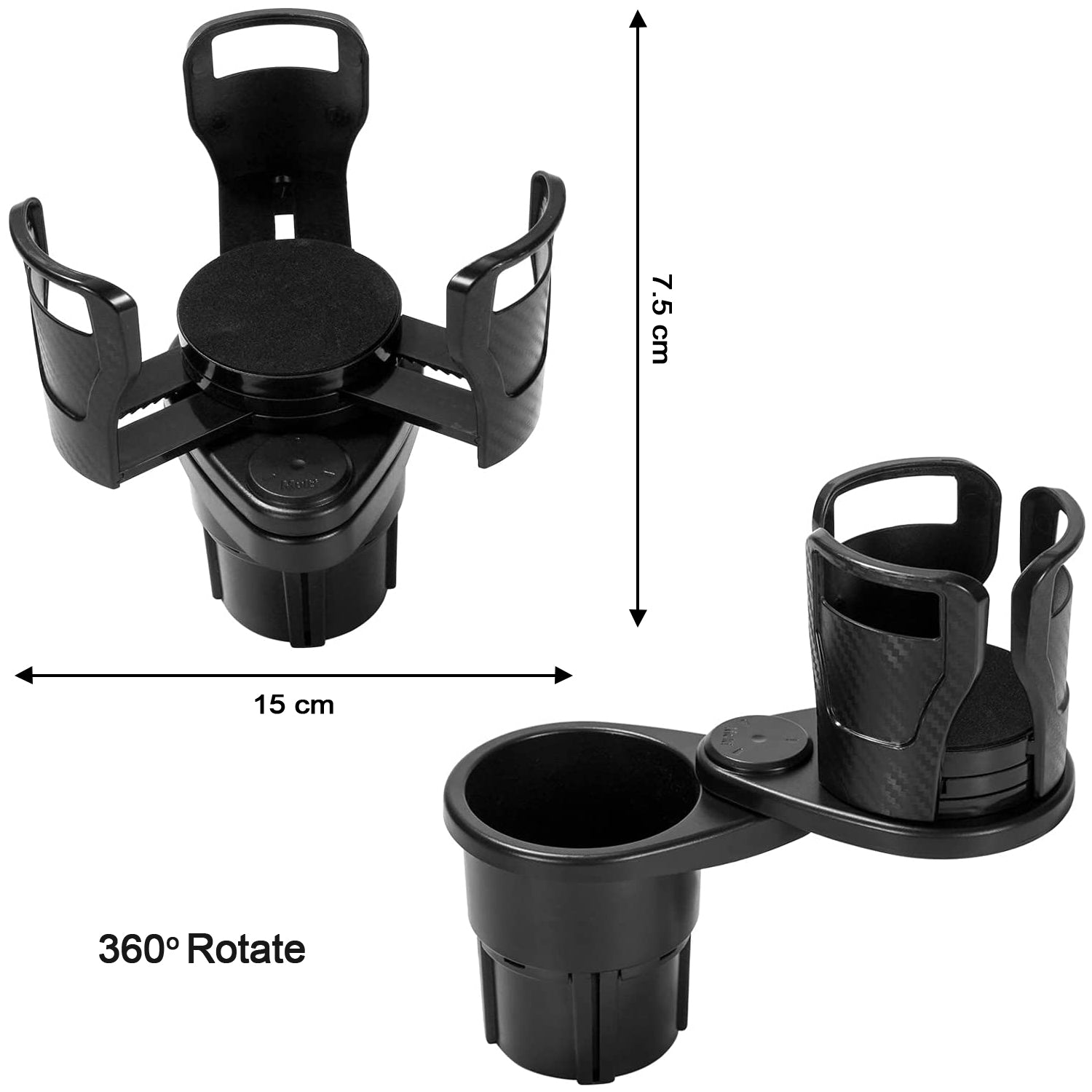 7623 Cup Holder Seat Cup Holder Suitable For 20oz Water Bottles 2 In 1 Cup Holder Universal Vehicle Seat Bottle Mount With Set Of Sponge Cushion For Vehicle