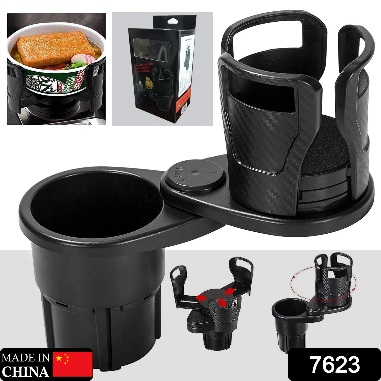 7623 Cup Holder Seat Cup Holder Suitable For 20oz Water Bottles 2 In 1 Cup Holder Universal Vehicle Seat Bottle Mount With Set Of Sponge Cushion For Vehicle