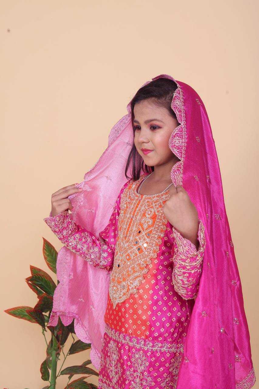 Chanderi Silk Kids Suit – Elegant Ethnic Wear for Children