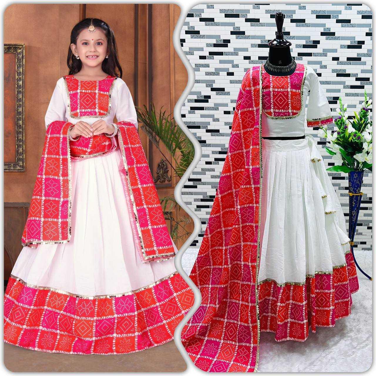 Chanderi Soft Kids Lehengas – Elegant Ethnic Wear for Girls