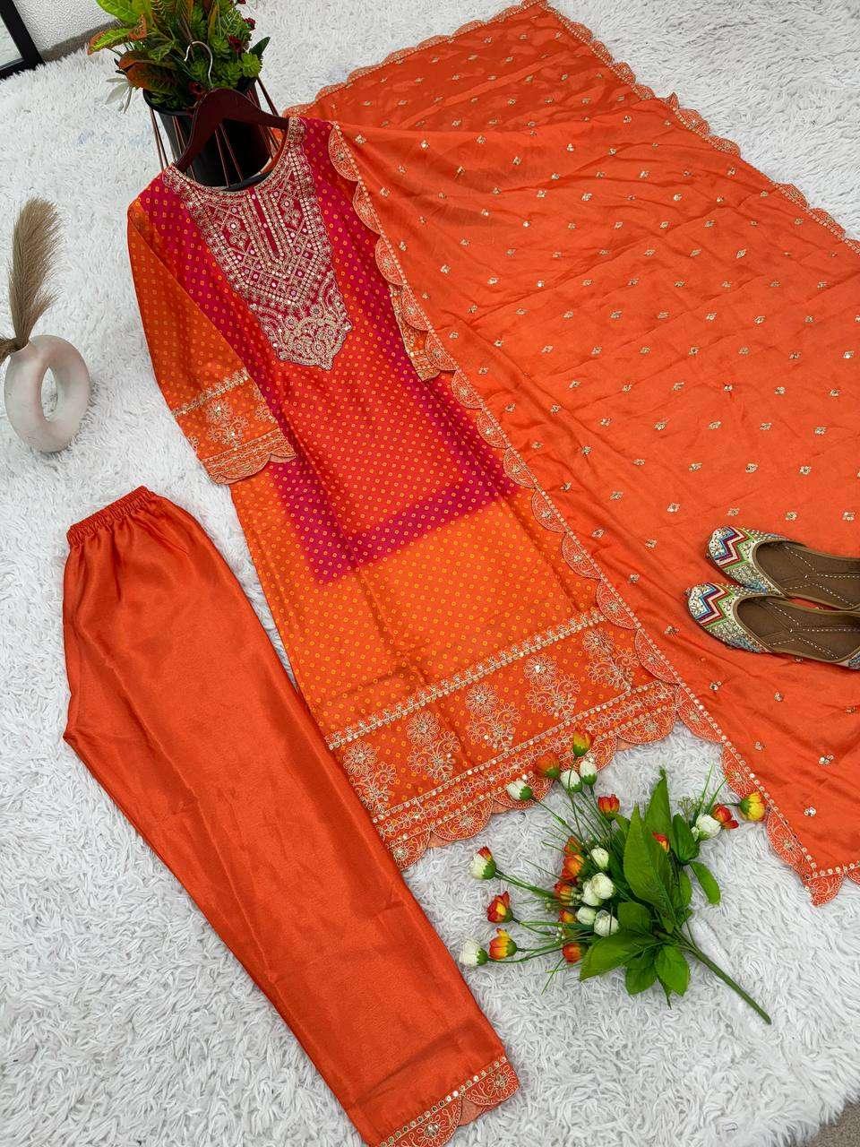 PRINTED EMBROIDERED LADIES PARTY WEAR WEDDING SUITS