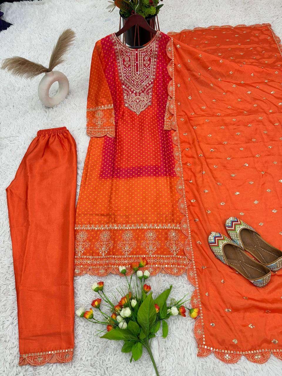 PRINTED EMBROIDERED LADIES PARTY WEAR WEDDING SUITS