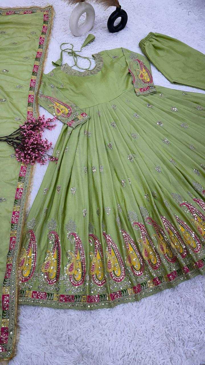 EMBROIDERY ANARKALI PARTY LONG WORK GOWNS