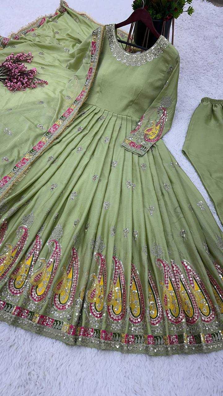 EMBROIDERY ANARKALI PARTY LONG WORK GOWNS