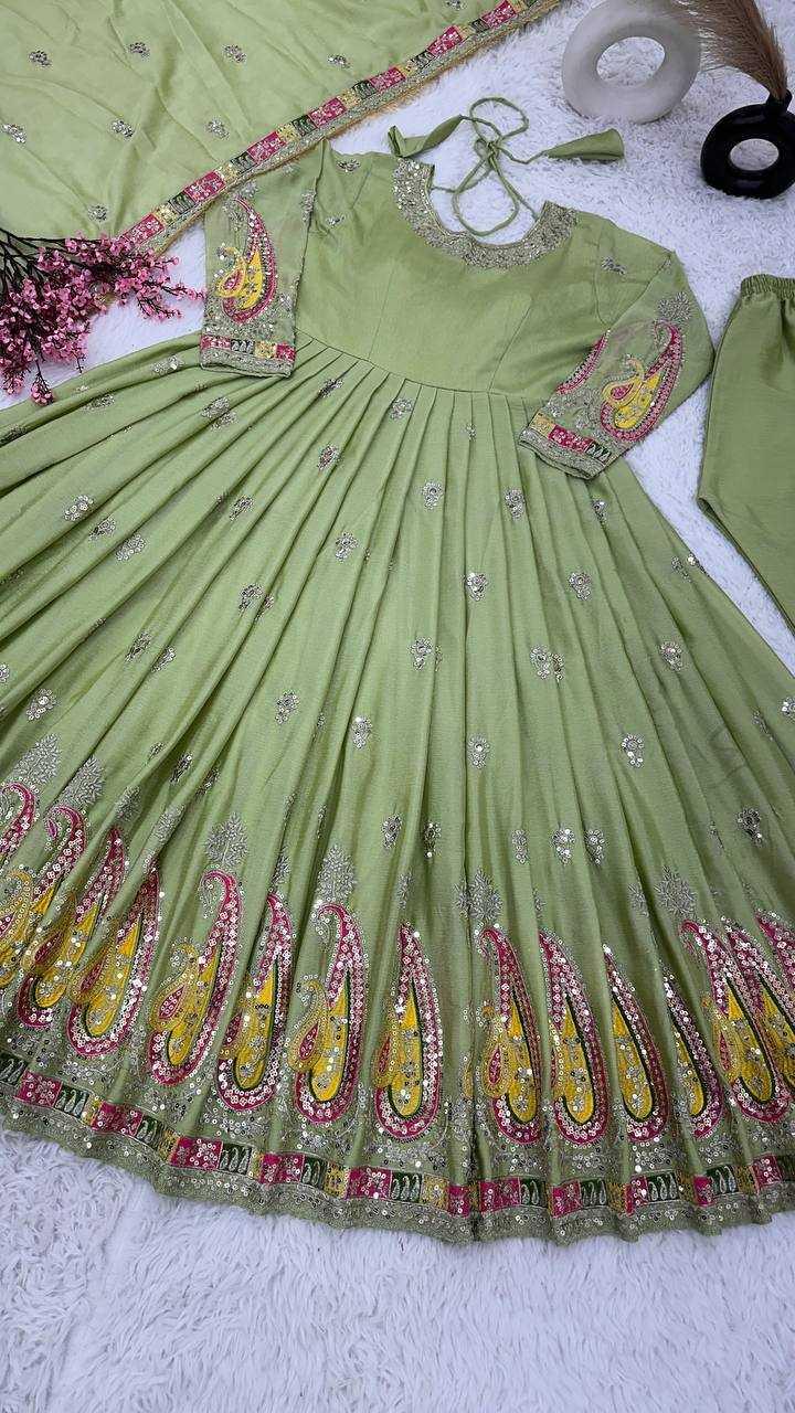 EMBROIDERY ANARKALI PARTY LONG WORK GOWNS