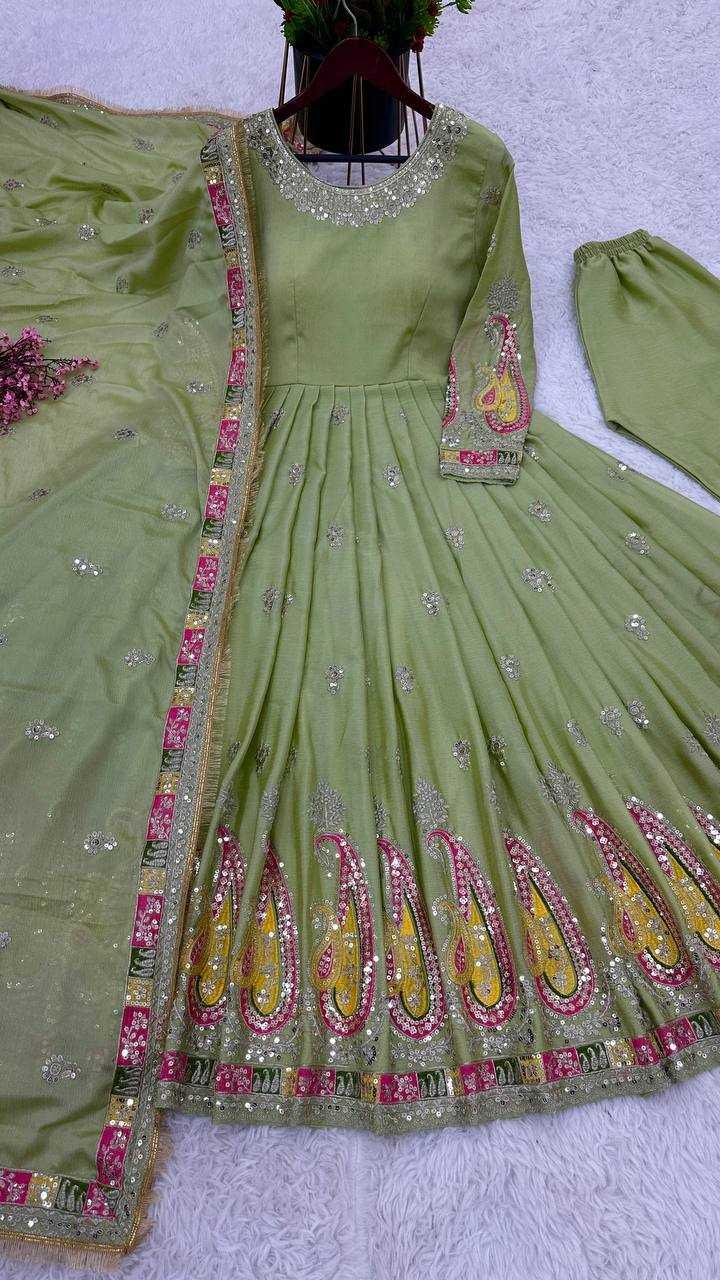 EMBROIDERY ANARKALI PARTY LONG WORK GOWNS