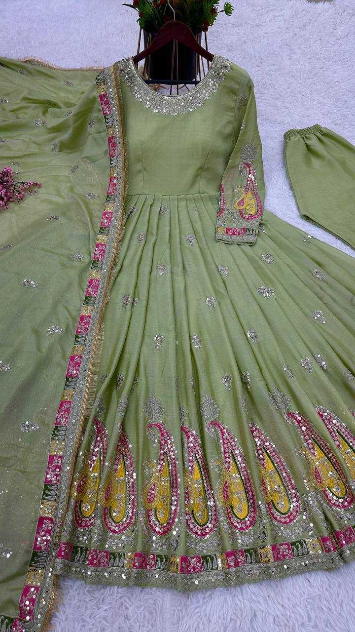 EMBROIDERY ANARKALI PARTY LONG WORK GOWNS