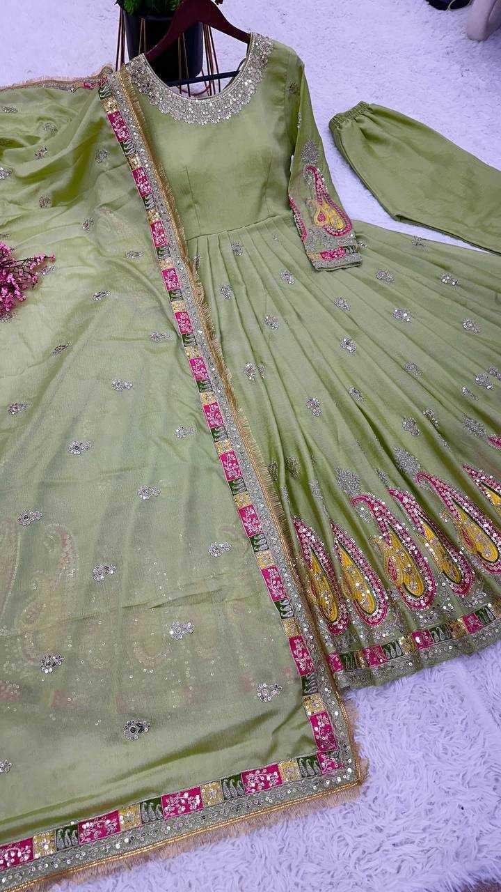 EMBROIDERY ANARKALI PARTY LONG WORK GOWNS