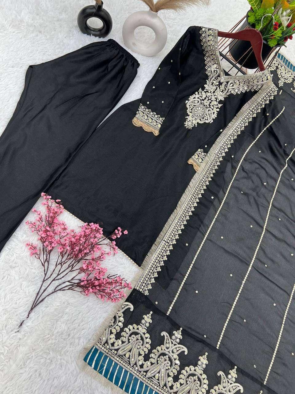 PAKISTANI EMBROIDERY LADIES SILK SUITS