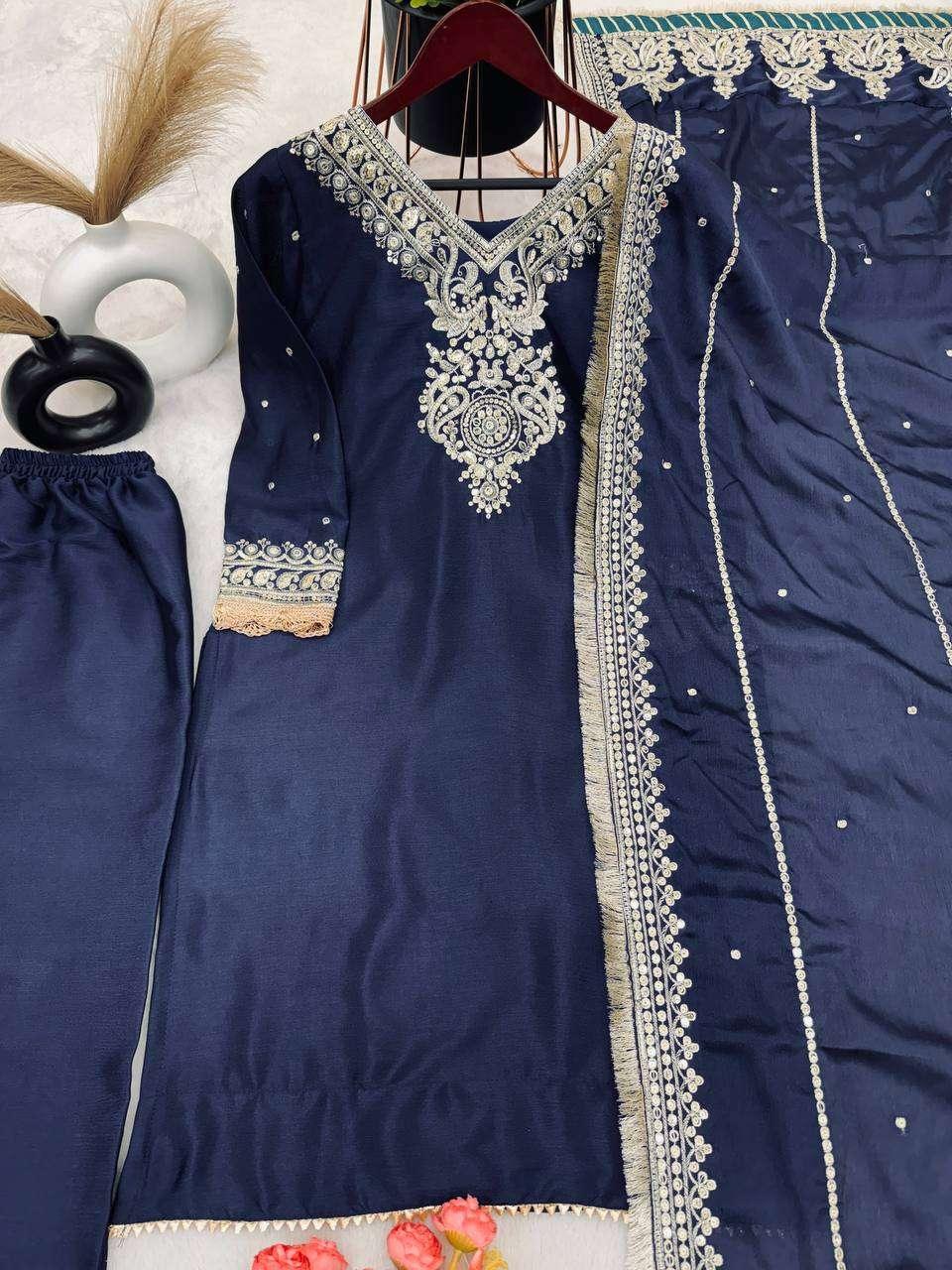 PAKISTANI EMBROIDERY LADIES SILK SUITS