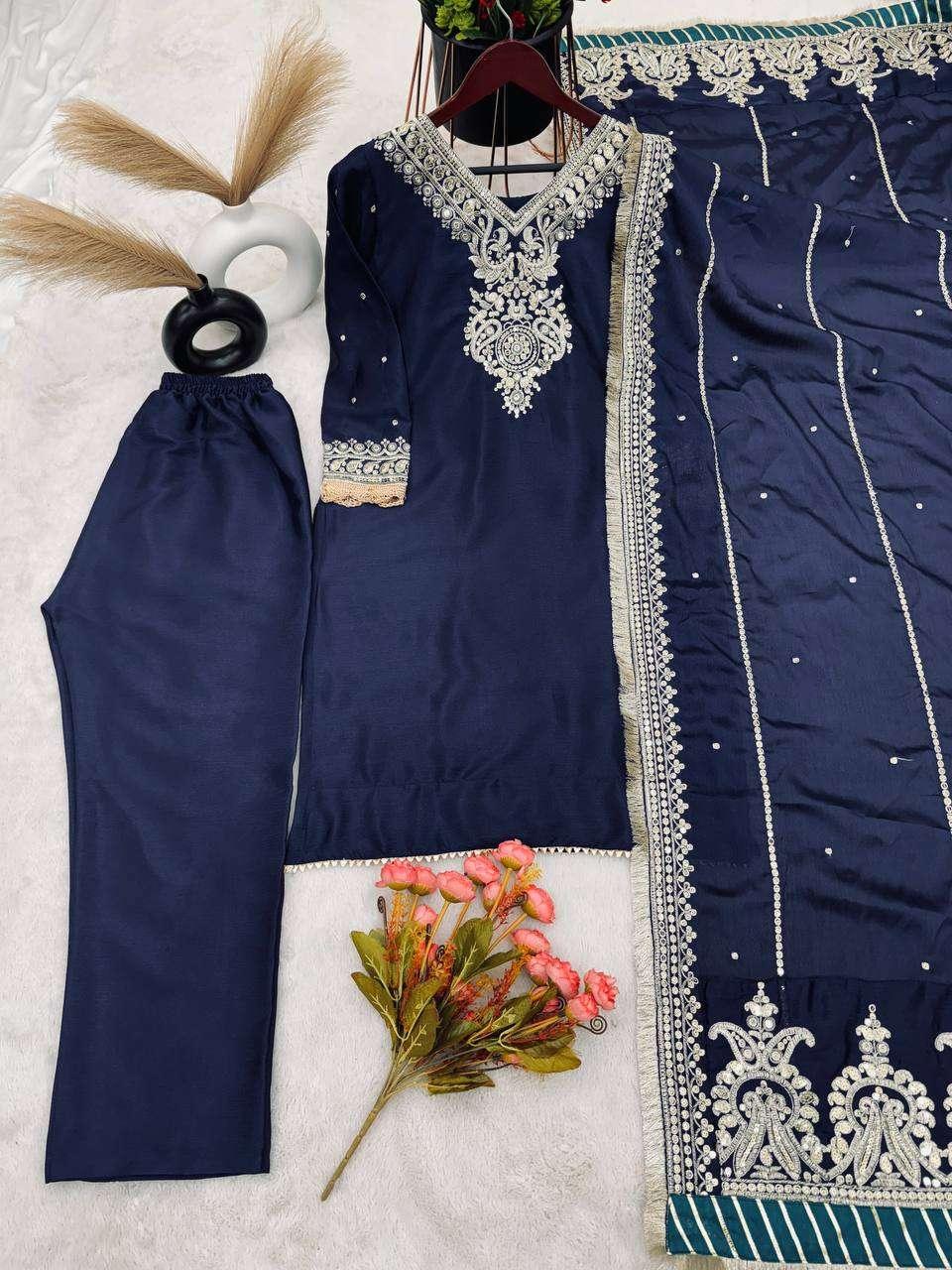 PAKISTANI EMBROIDERY LADIES SILK SUITS