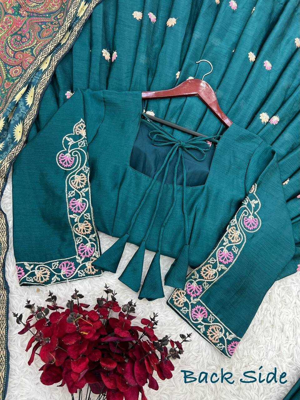 EMBROIDERY ANARKALI LONG WORK DIWALI COLLECTIONS GOWNS