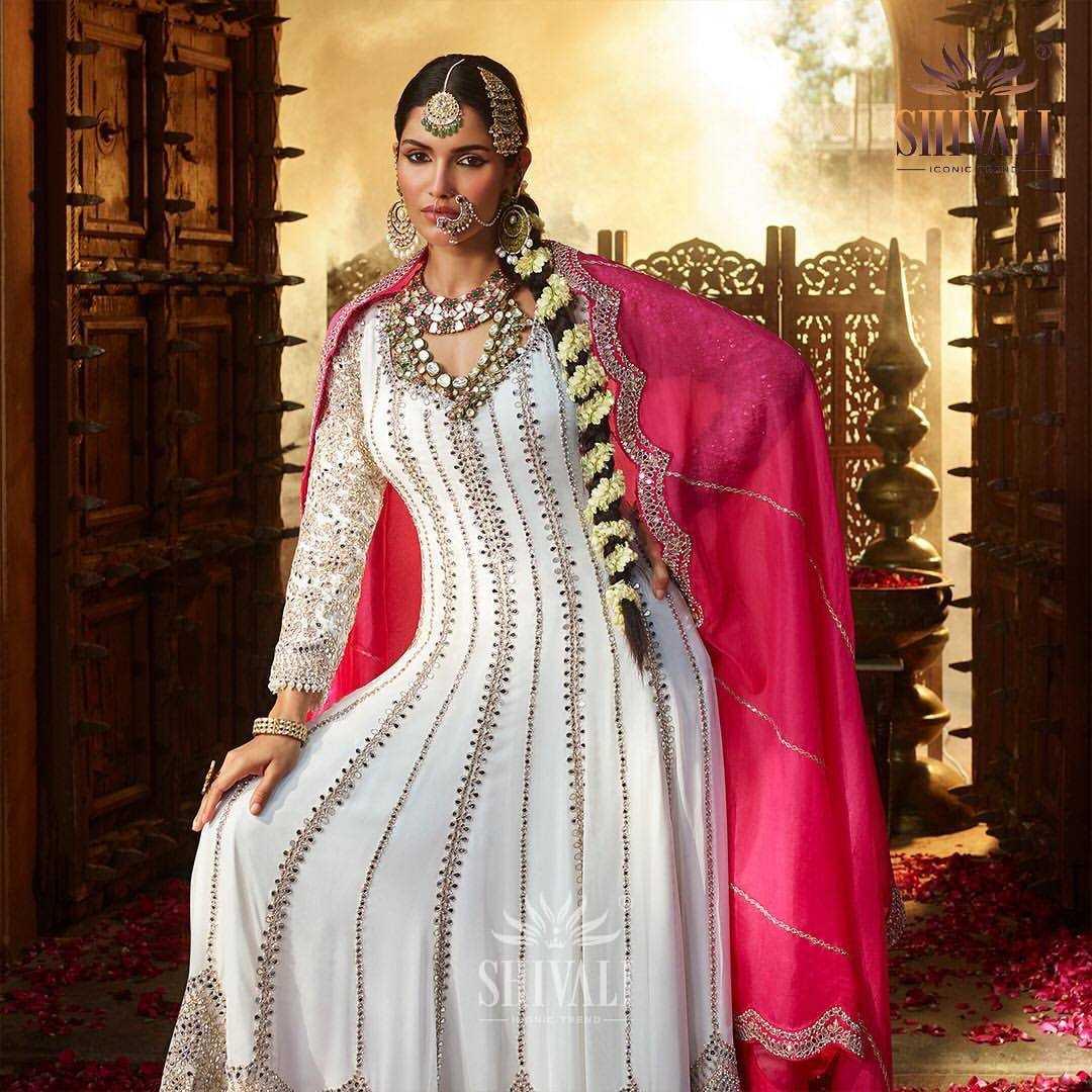 EMBROIDERED ANARKALI LONG WEDDING GOWNS