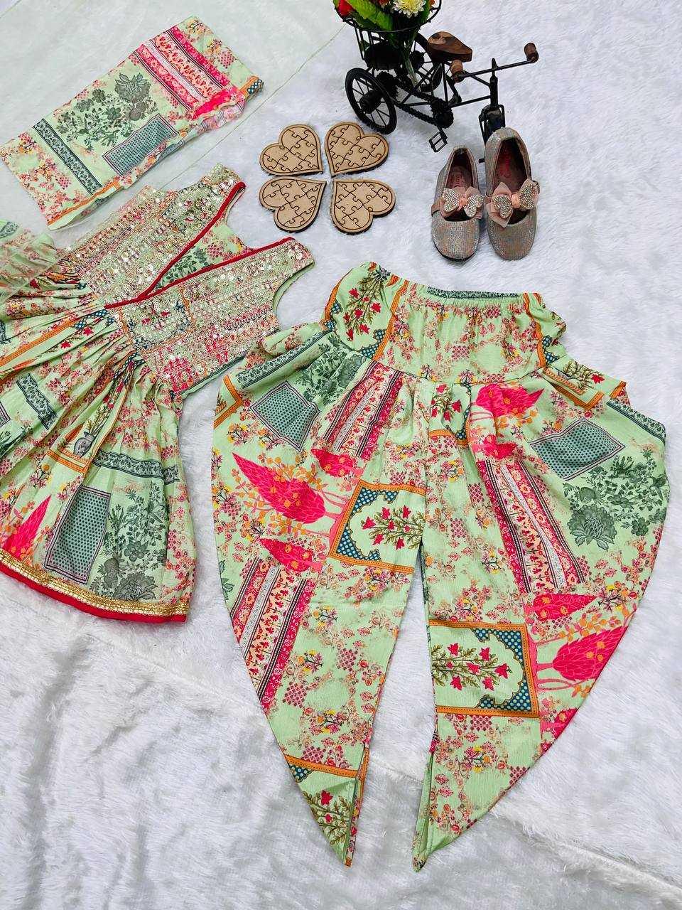 Chinon Silk Kids Suits – Elegant Ethnic Wear for Girls