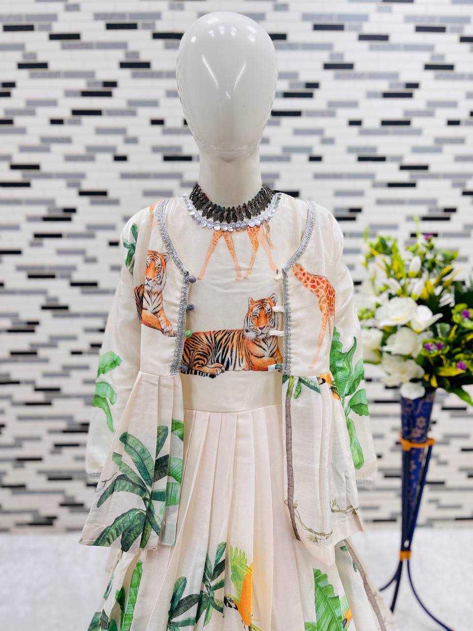 Chinon Silk Kids Gowns – Stylish Ethnic Wear for Girls