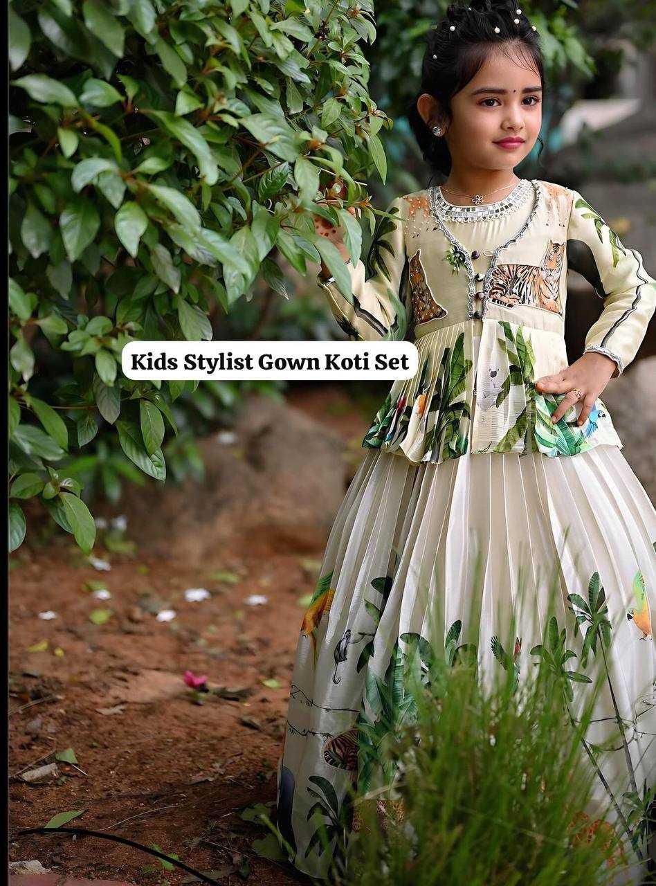 Chinon Silk Kids Gowns – Stylish Ethnic Wear for Girls