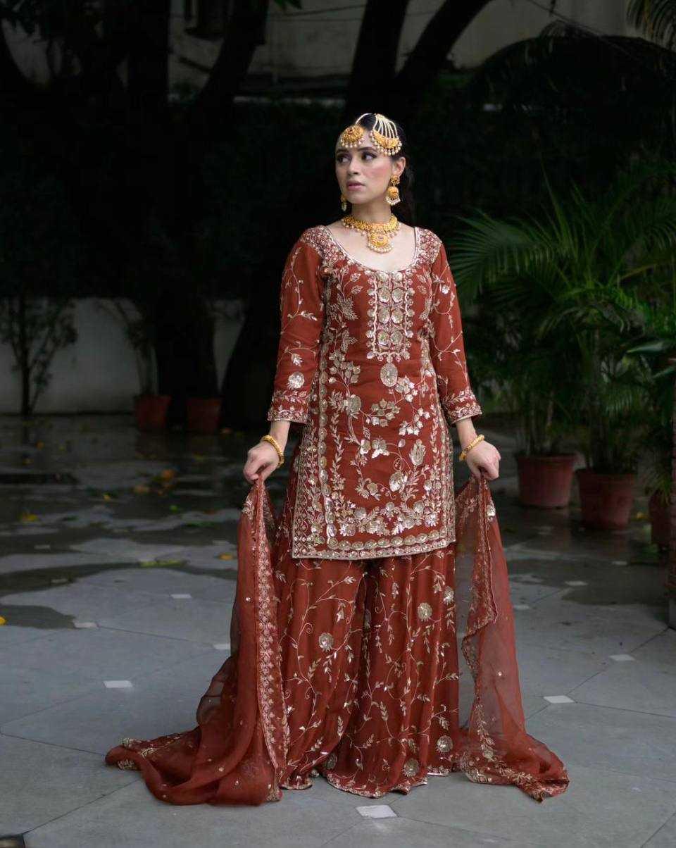 PAKISTANI EMBROIDERY GEORGETTE WEDDING SUITS