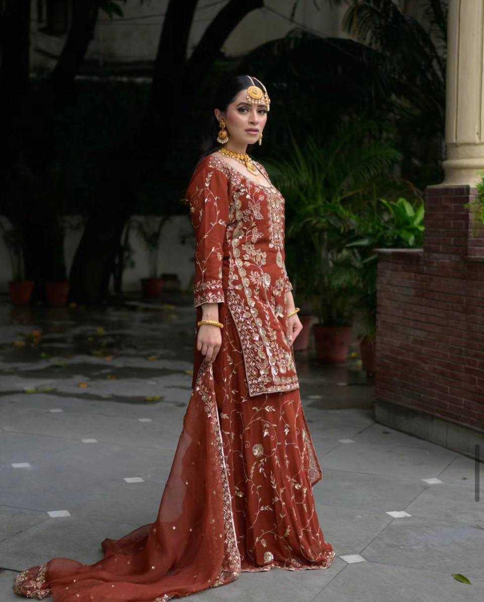 PAKISTANI EMBROIDERY GEORGETTE WEDDING SUITS