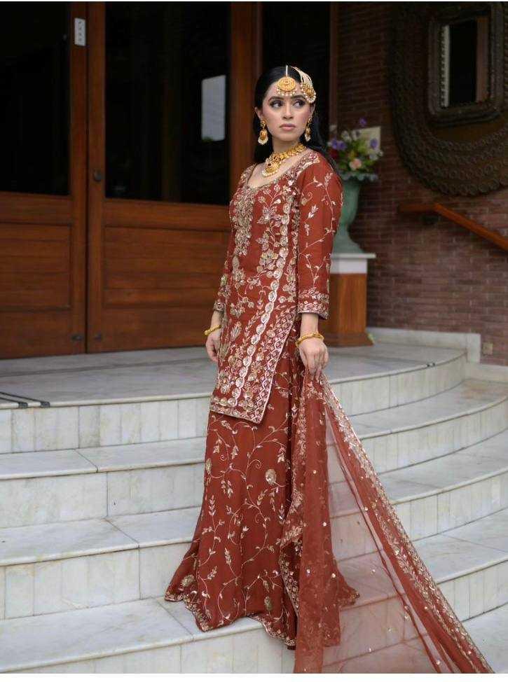 PAKISTANI EMBROIDERY GEORGETTE WEDDING SUITS