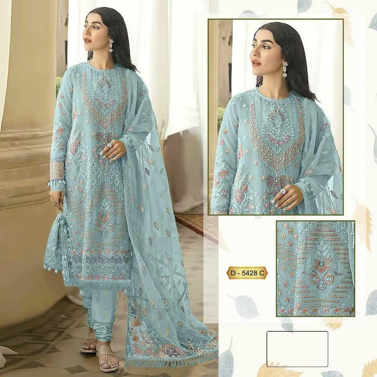 FAUX GEORGETTE UNSTITCHED SUITS