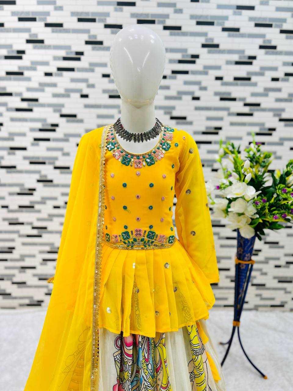 GEORGETTE KIDS LEHENGAS