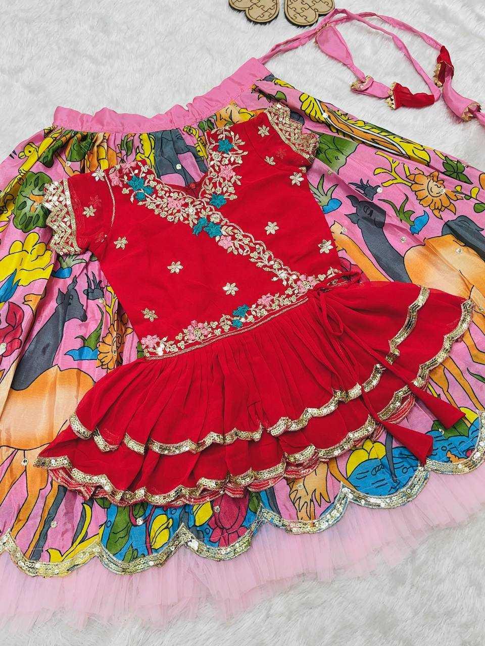 GEORGETTE KIDS LEHENGAS