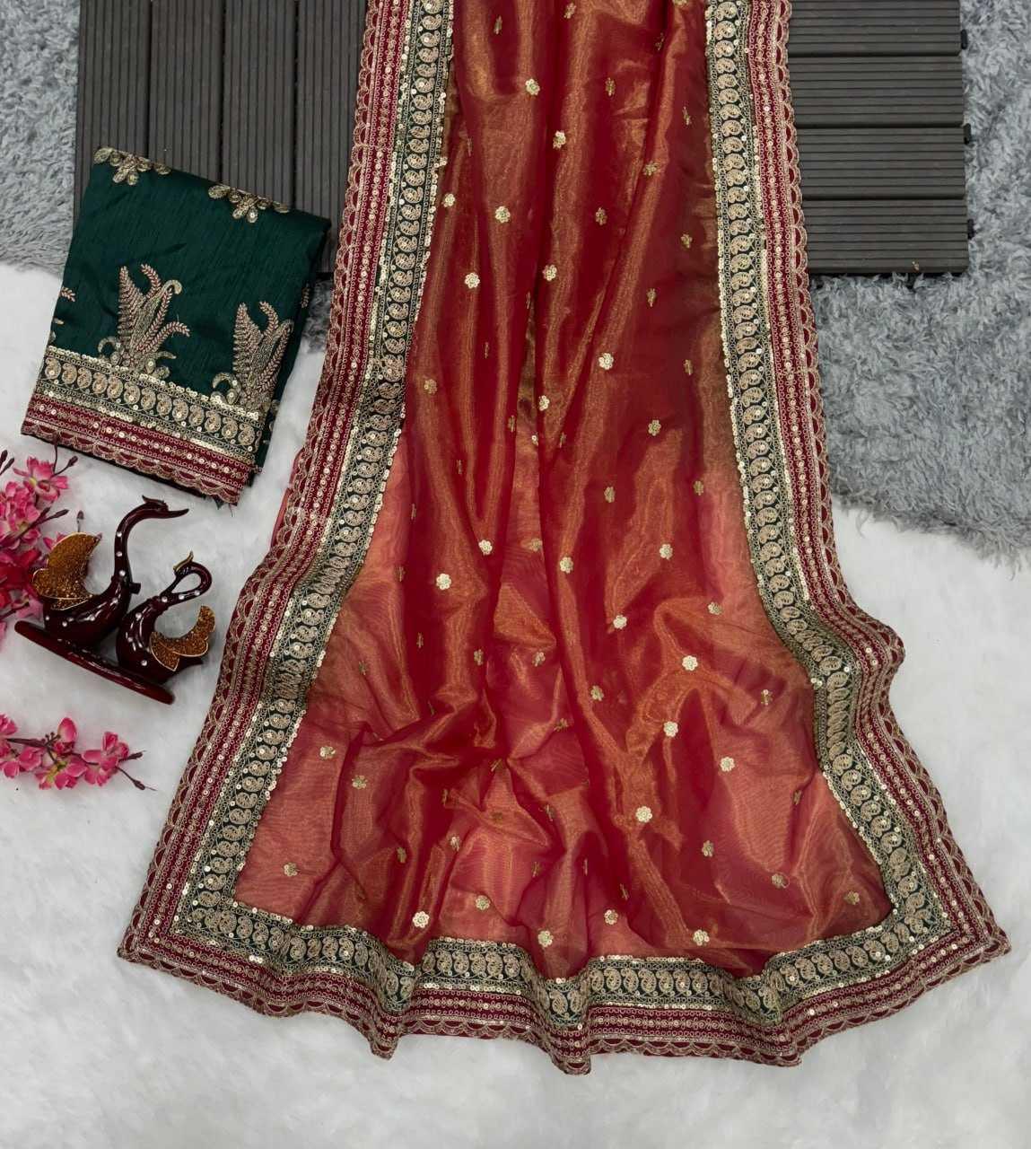 PARTY WEAR FANCY DIWALI SEQUENCE SAREES