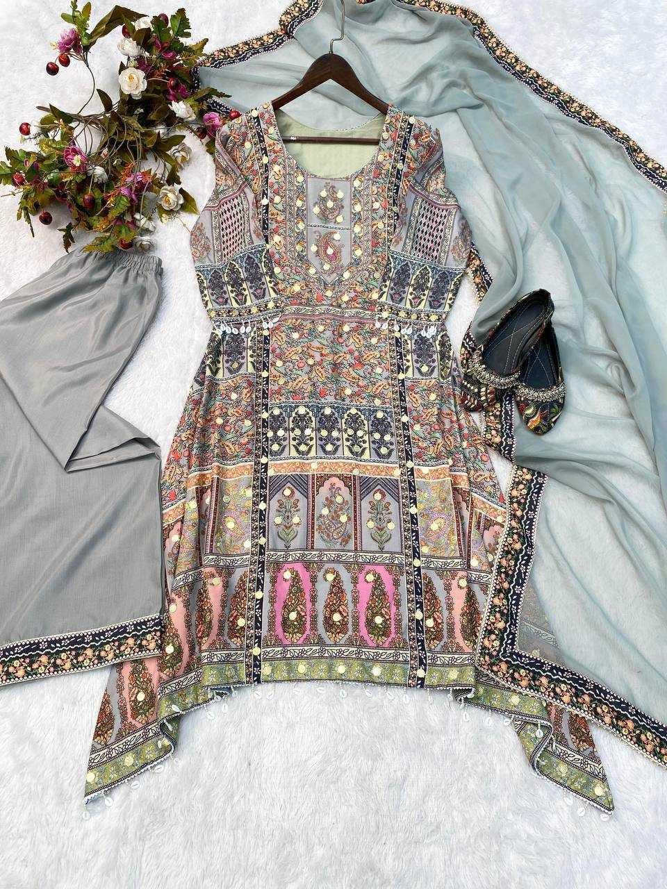 LADIES KASHMIRI PRINTED LADIES SILK SUITS