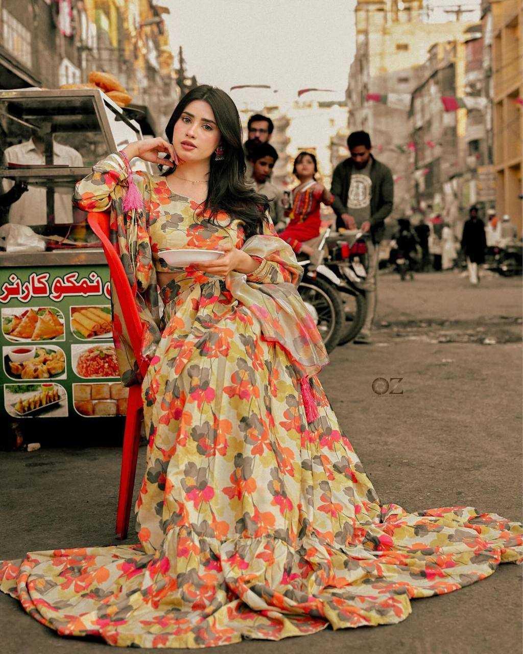 PRINTED FANCY ANARKALI LONG GOWNS