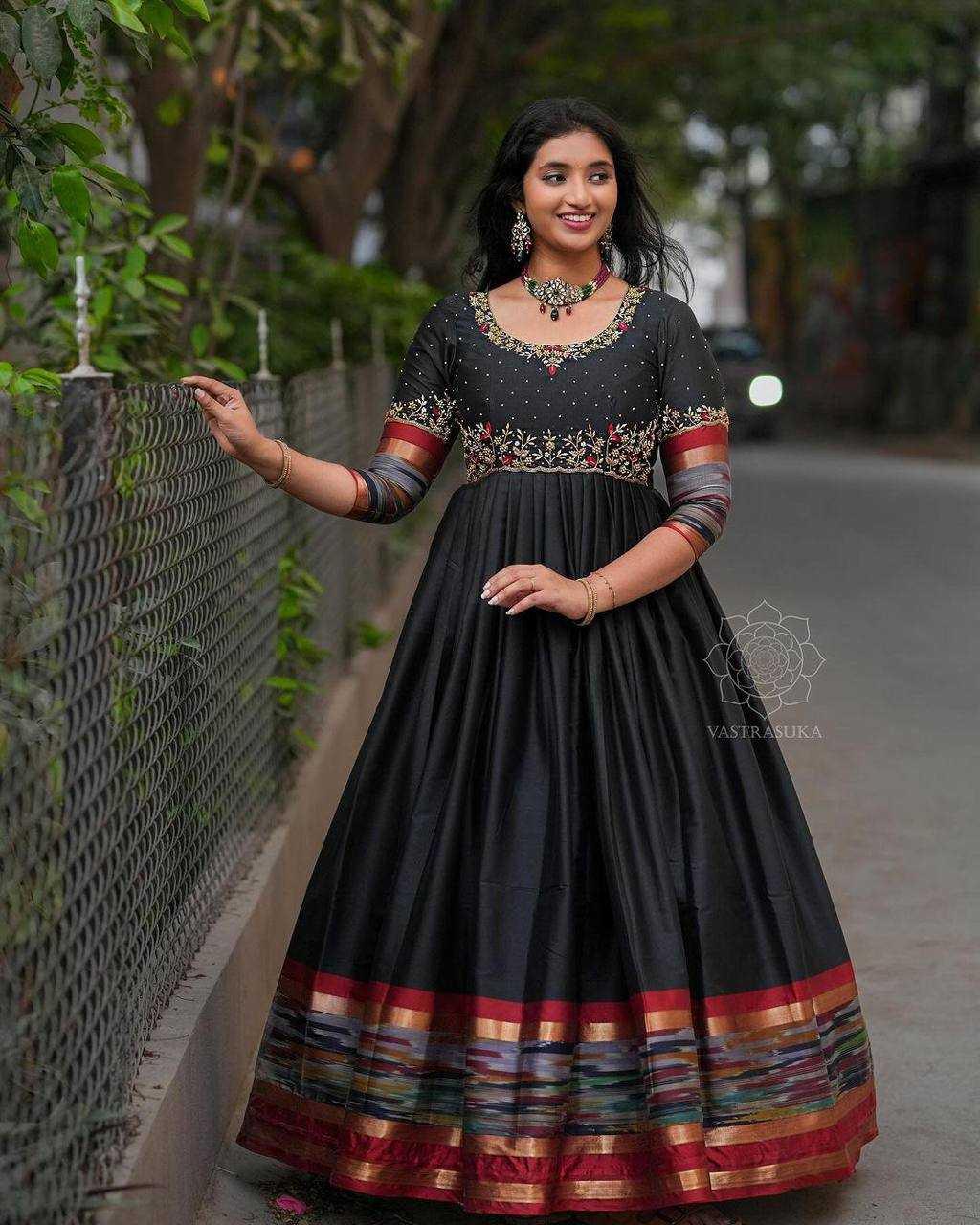 EMBROIDERY ANARKALI PARTY LONG GOWNS