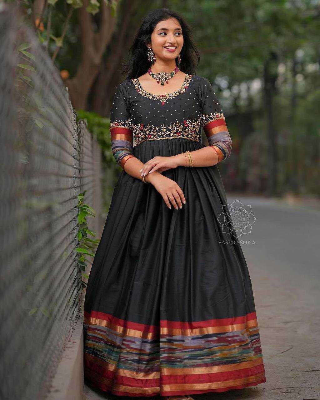 EMBROIDERY ANARKALI PARTY LONG GOWNS