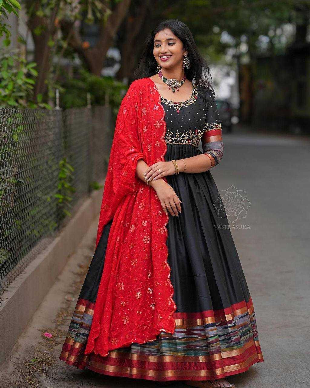 EMBROIDERY ANARKALI PARTY LONG GOWNS