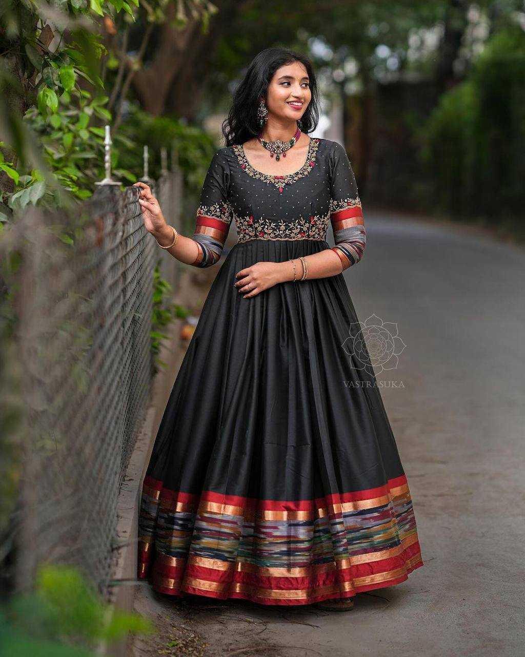 EMBROIDERY ANARKALI PARTY LONG GOWNS