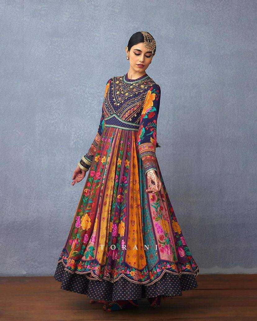 PRINTED FANCY ANARKALI LONG GOWNS